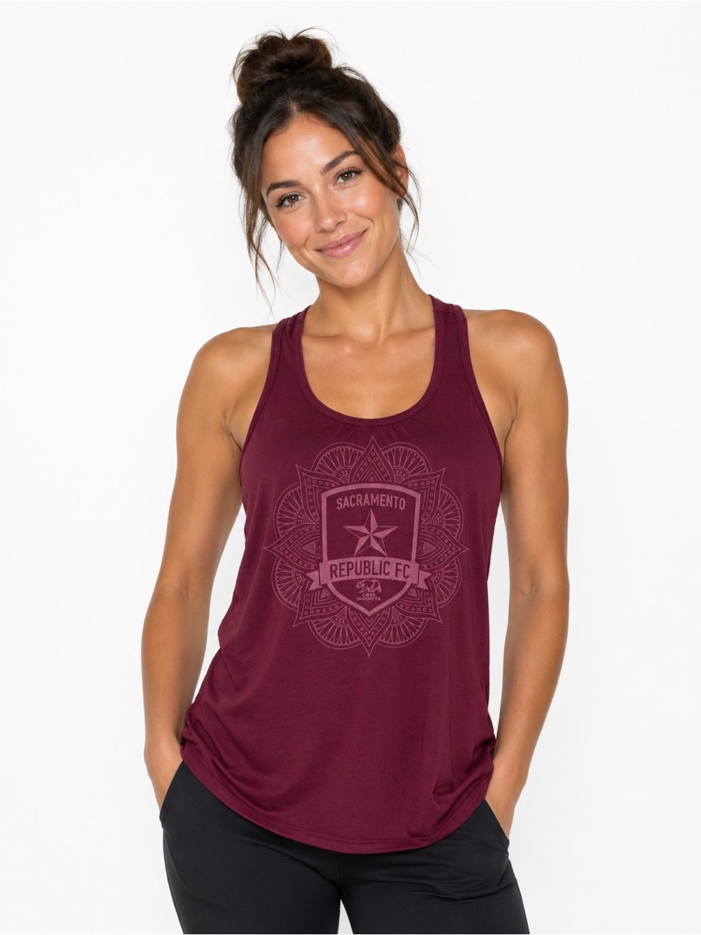 Sacramento Republic FC Women’s Racerback Tank Top XS Maroon